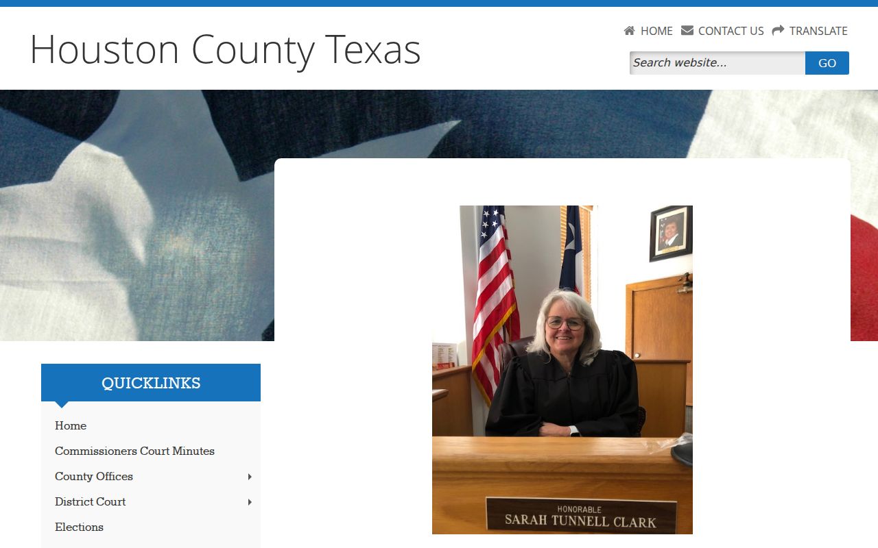 Houston County bench warrant information: County Court at Law contact and jurisdiction
